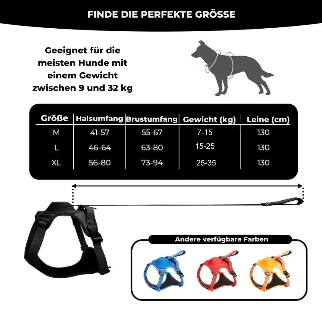 flinzy - Hundegeschirr mit Automatikleine