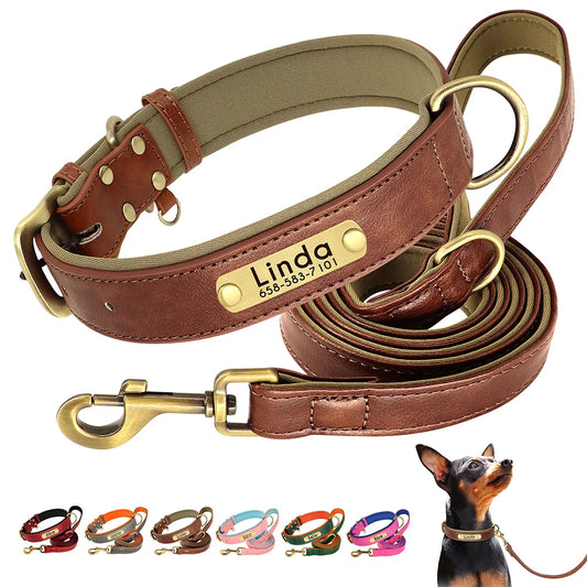 flinzy - Personalisiertes Hundehalsband mit Leine